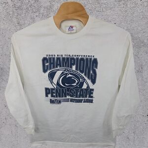 2005 Penn State BIG 10 Champions Shirt Nittany Lions Football Size XL Schedule‎
